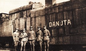 "Pociąg pancerny z okresu wojny 1920" (pp "Danuta"). Reprodukcja. Numer...